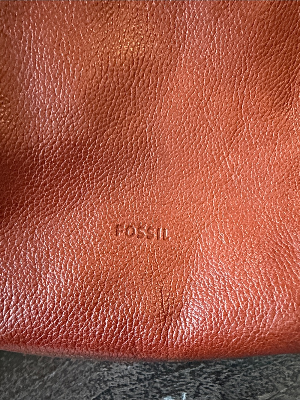 Vintage Fossil Brown Pebbled Leather Mini Backpack - Picture 2 of 8